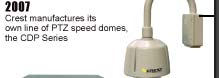 2007: Crest manufactures its own line of PTZ speed domes, theCDP Series