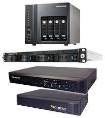 Photo of a variety of DVRs and NVRs